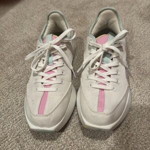 Allbirds X Olivia Ruben Organic Cotton Risers White Multicolor 10 Tennis Shoes